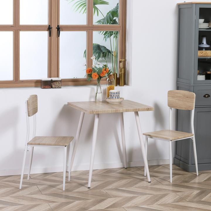 Actual product image Homcom Dining table group as a 3-piece set (MDF)