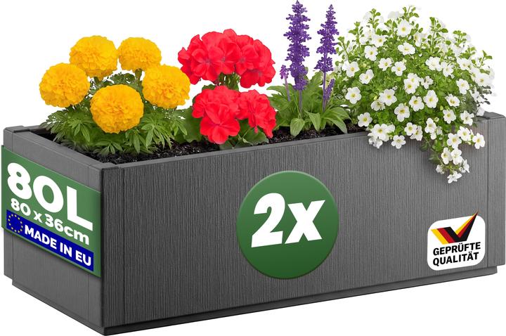 Set de 2 pièces Anthracite