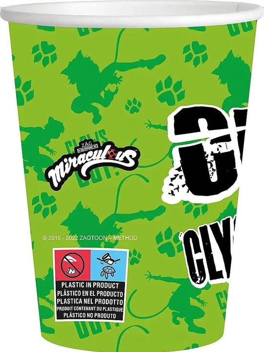Actual product image Been Smile Pappbecher Cat Noir 250 ml (8x)
