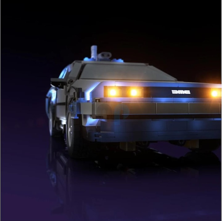 Actual product image Light my bricks LMB 2.0 LED Light Set for LEGO 10300 The Time Machine from Back to the Future