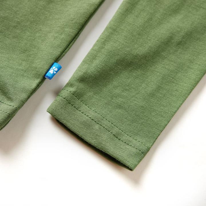 Produktbild VidaXL Kinder-Langarmshirt Helles Khaki 128,Material: 100 (128)