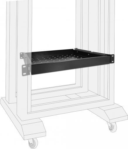 Produktbild Delock 19? Ausziehbare Schublade 1 HE, schwarz