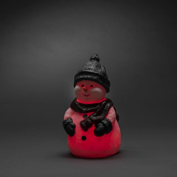 Produktbild Konstsmide LED-Schneemann LED Kunststoffschneemann, 38 cm, RGB