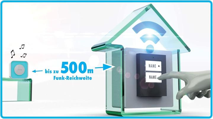 Produktbild Modern-Electronics Funk-Klingeltaster 2-Familienhaus (Funk)