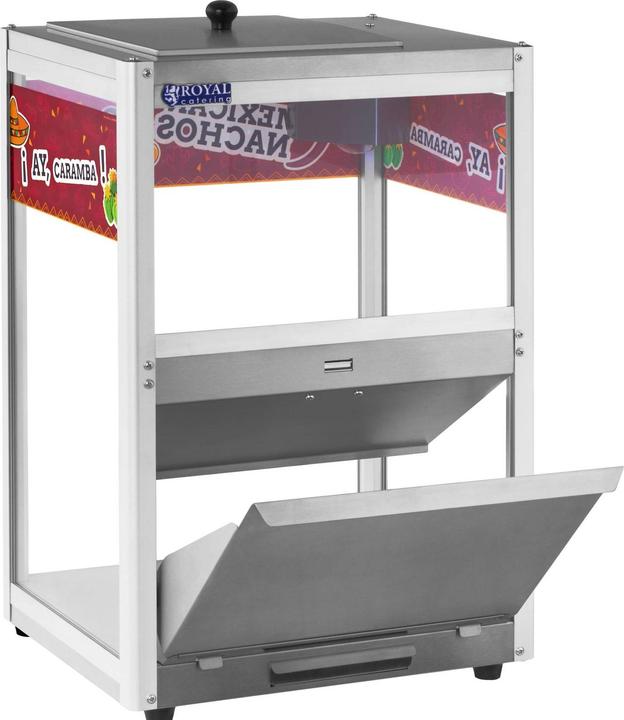 Produktbild Royal Catering Nacho Wärmer Original Wärmetheke 160 Watt 65 °C Nacho Erdnüsse Popcorn Edelstahl