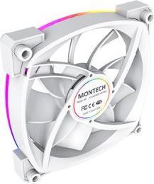 Produktbild Montech Lot de 3 Ventilateurs de boitier AX120 RGB - 12cm (Blanc) (120 mm, 3 x)