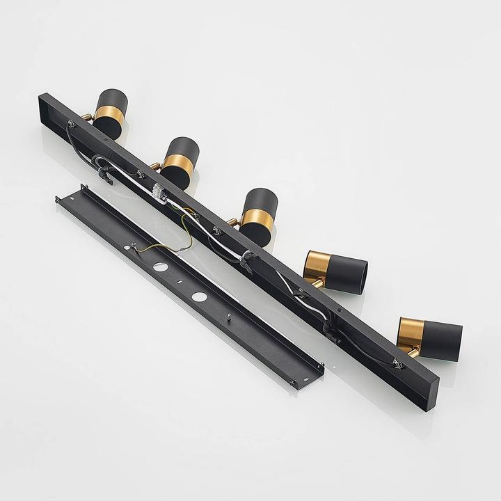 Produktbild Arcchio Evaro Deckenstrahler Goldring hinten 5-fl. (GU10)