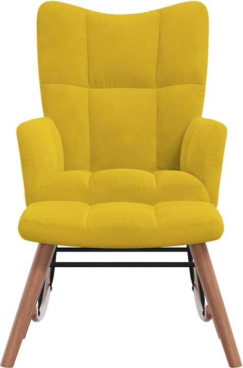 Produktbild vidaXL Schaukelstuhl mit Hocker