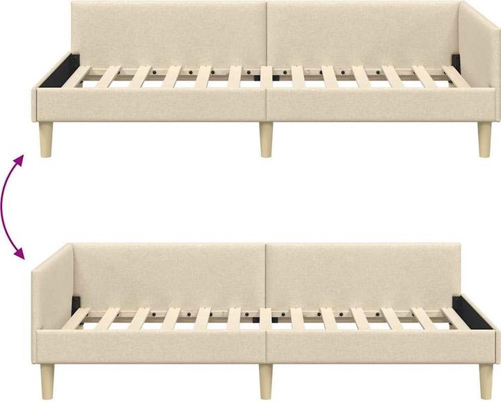 Produktbild vidaXL Modernes Bettgestell (90 x 200 cm)