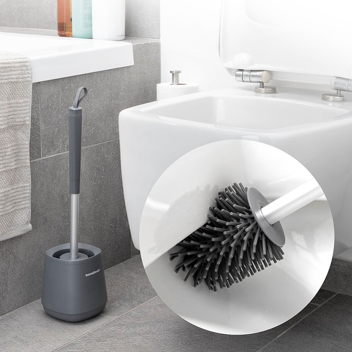 Image du produit InnovaGoods Brosse à WC en caoutchouc - Gris