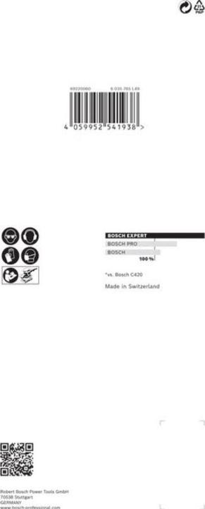 Image du produit Bosch Professional Zubehör Papier abrasif Expert C470 avec 8 trous pour ponceuses vibrantes, 93 x 186 mm, G 80, 10 pcs. (80)