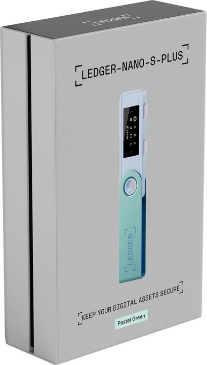 Produktbild Ledger Nano S Plus - Pastel Green (Litecoin, Bitcoin, Cardano, Ether, Dogecoin, TRON, Ethereum Classic, Monero, Ripple, Bitcoin Cash, Stellar)