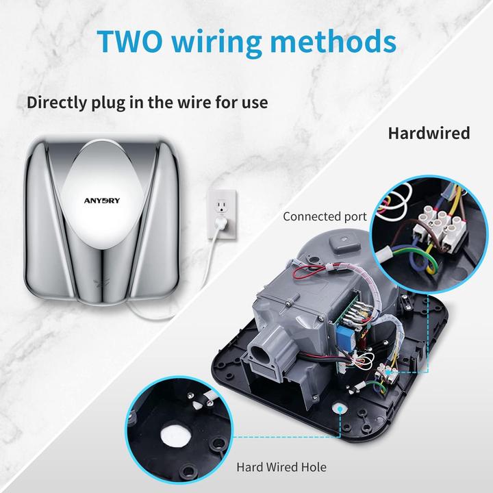 Produktbild Anydry Elektrischer Händetrockner mit Sensor