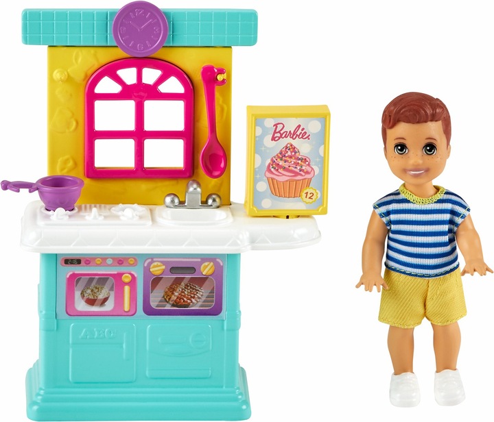 Produktbild Barbie „Skipper Babysitters Inc." Küchen Spielset mit Kleinkind