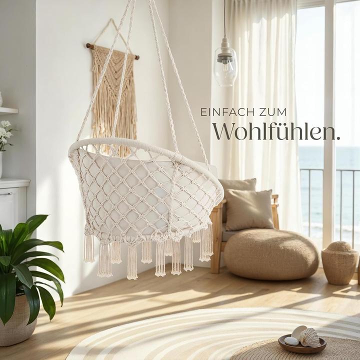 Image du produit tectake Fauteuil suspendu (150 kg)