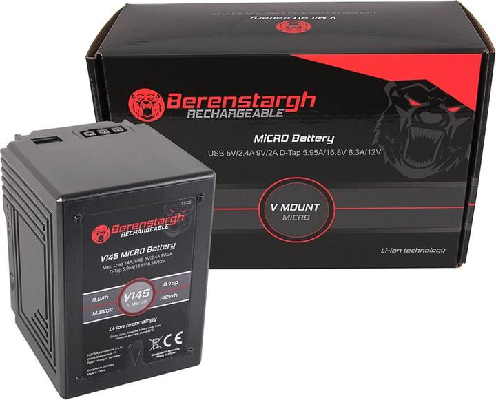 Berenstargh MICRO V145 V-Mount Battery with 142Wh (Camera battery)