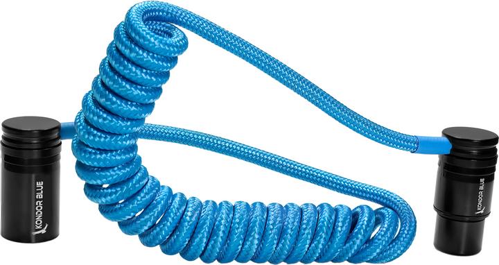 Produktbild Kondor Blue 12-24" Coiled Low Profile Right Angle XLR Cable () (0.61 m)