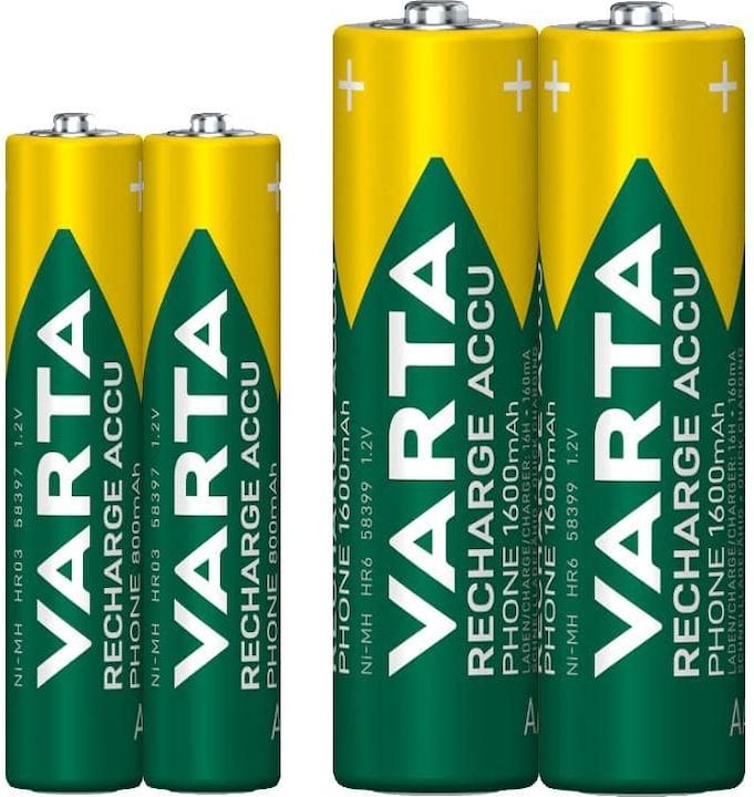 Image du produit Varta Recharger le téléphone d'Accu (2 pcs, AAA, 800 mAh)