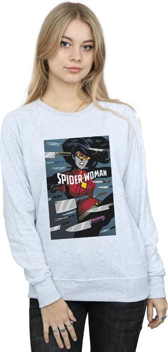 Actual product image Womens/Ladies Spider-Woman Cover Sweatshirt (L)
