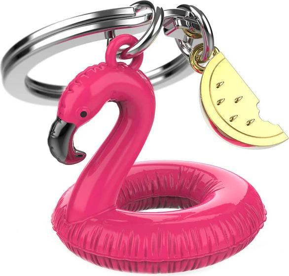 Actual product image MTM Gifts Flamingo swimming ring key ring