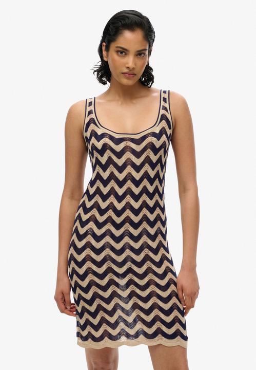 Produktbild Superdry Mini-Strickkleid mit Zickzackmuster (L)