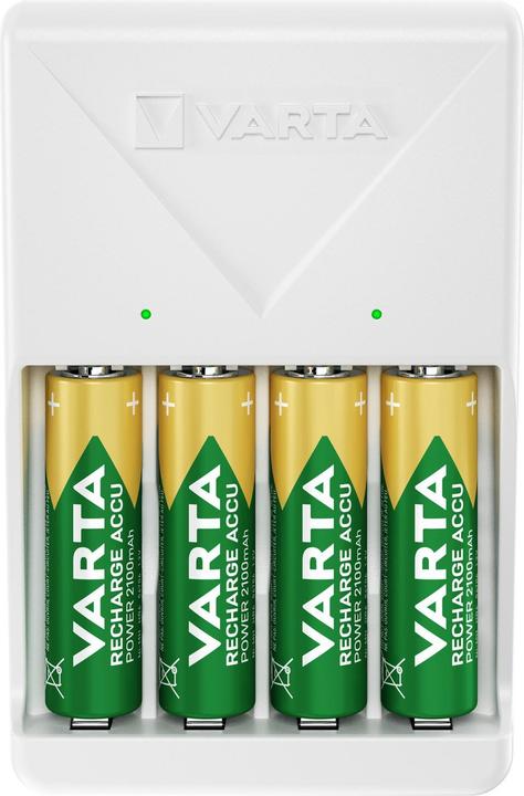Productafbeelding Varta Plug Charger (1 Pcs., AA, 1600 mAh, Oplaadbare batterijen + lader)