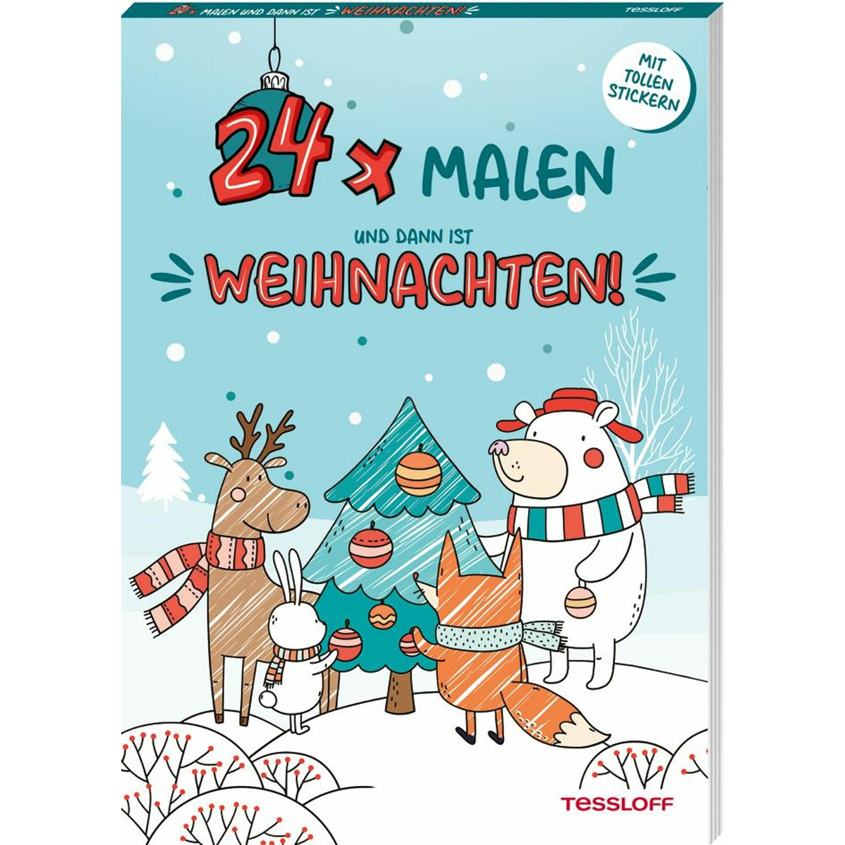 Tessloff 24 x malen und dann ist Weihnachten.
