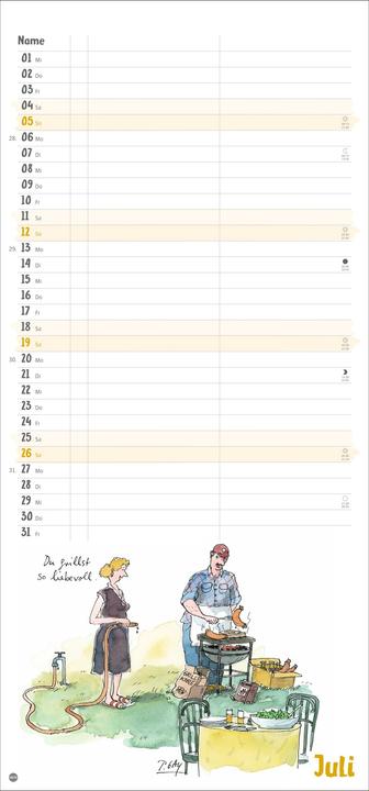 Produktbild Peter Gaymann: Genuss pur Planer für zwei 2026 (21 x 45 cm)