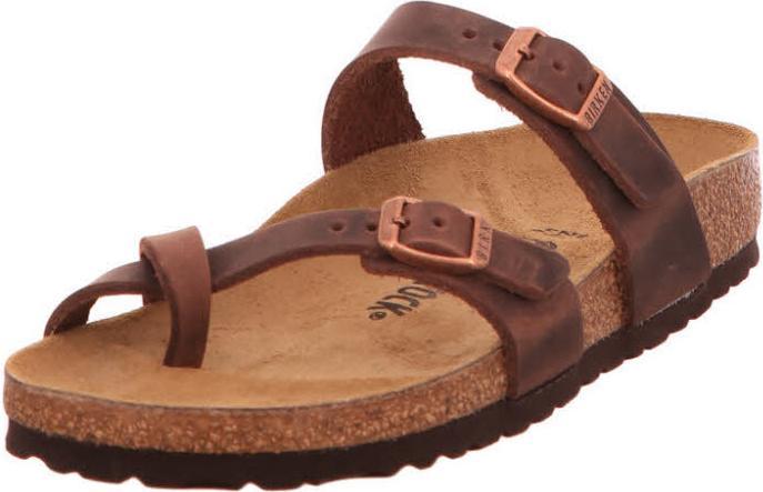 Actual product image Birkenstock Mayari oiled nubuck leather narrow (40)