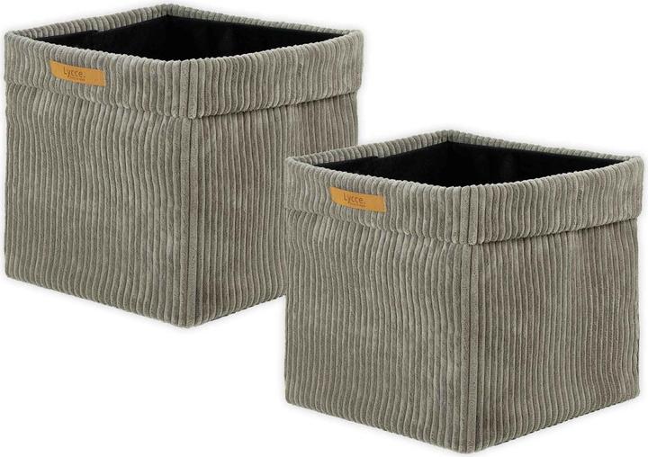 Lycce Aufbewahrungskorb Casual Faltbare Aufbewahrungsbox Cord 2P (2 x, 33 x 33 x 31 cm)