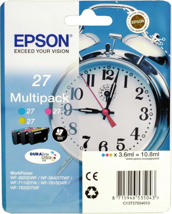 Produktbild Epson 27 Multipack DuraBrite Ultra (M, C, Y)