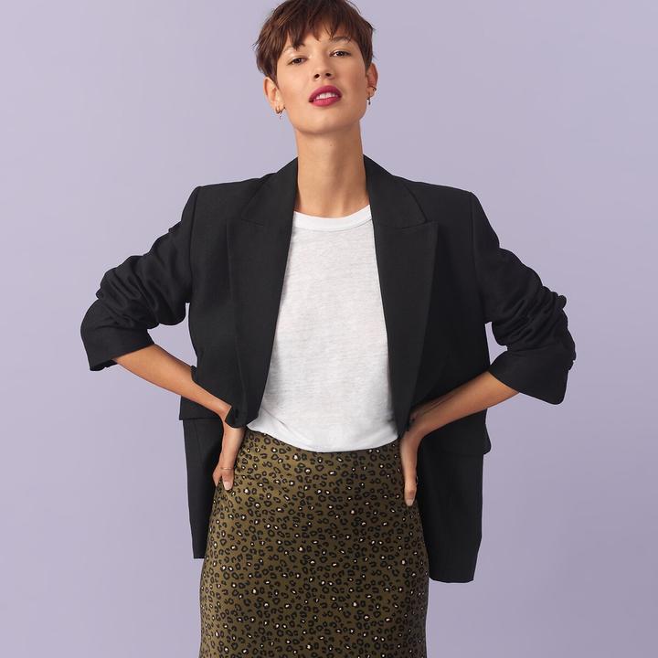 Immagine prodotto La Redoute Collections T-shirt in lino con scollo rotondo (S)