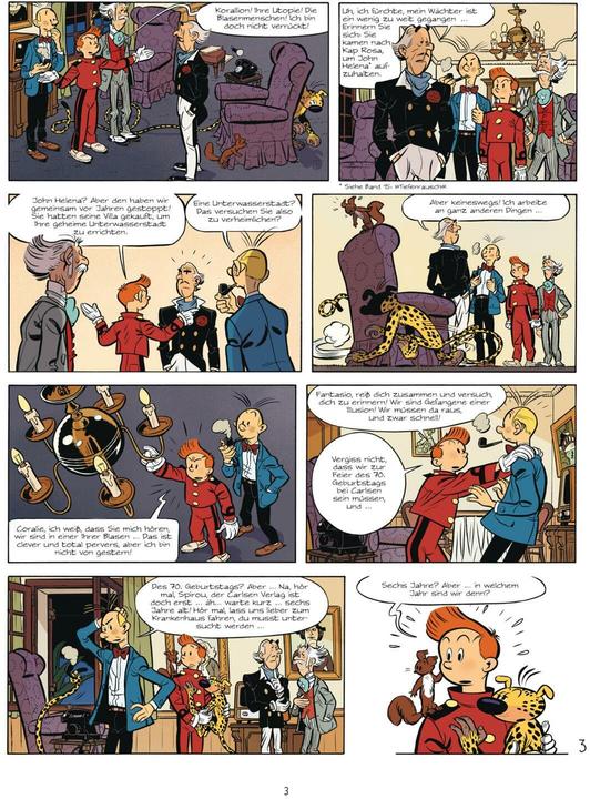 Productafbeelding Robbedoes en Kwabbernoot 55: Het geheugen van de toekomst (Benjamin, Guerrive, Sophie/Abitaan, Duits)