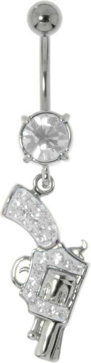 Produktbild Bijouteria Bauchpiercing (Messing rhodiniert, Kristall, Chirurgenstahl 316L)