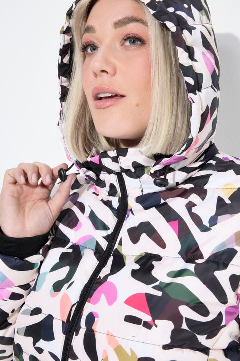 Produktbild Ulla Popken HYPRAR Steppjacke, wasserabweisend, Kapuze, recycelt (50, 52)