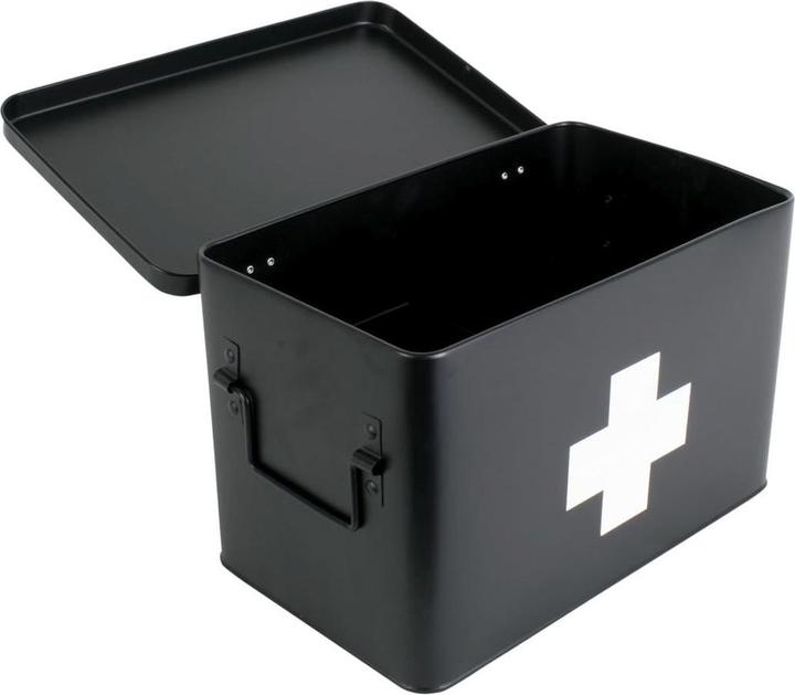 Produktbild present time Erste Hilfe Schrank gross 31.5 x 21 cm, Schwarz matt