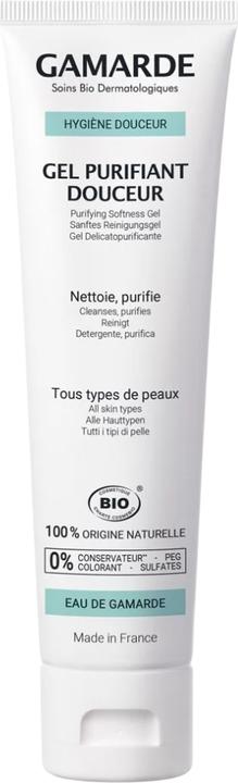 Gamarde Cleansing organic gel geranium & thermal water - 100g - (Cleansing gel, 100 ml)