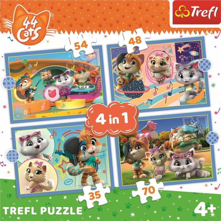 Immagine prodotto Trefl Il set di puzzle 4-in-1 è composto da 4 puzzle indipendenti appositamente studiati per i bambini. (207 pezzi)