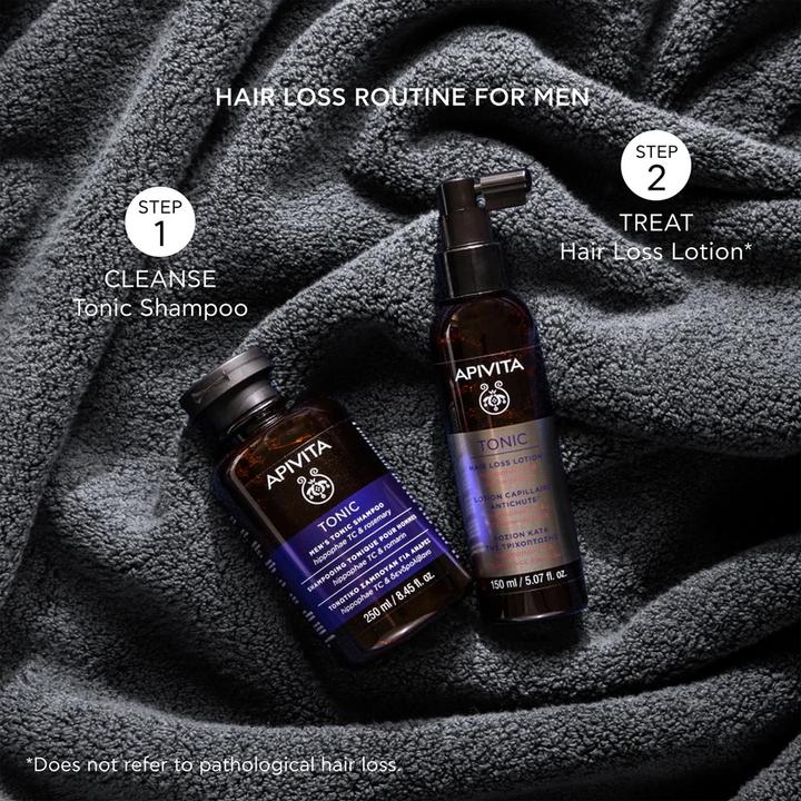 Actual product image Apivita MEN TONIC Shampoo 250 ml (Lice shampoo, 250 ml)