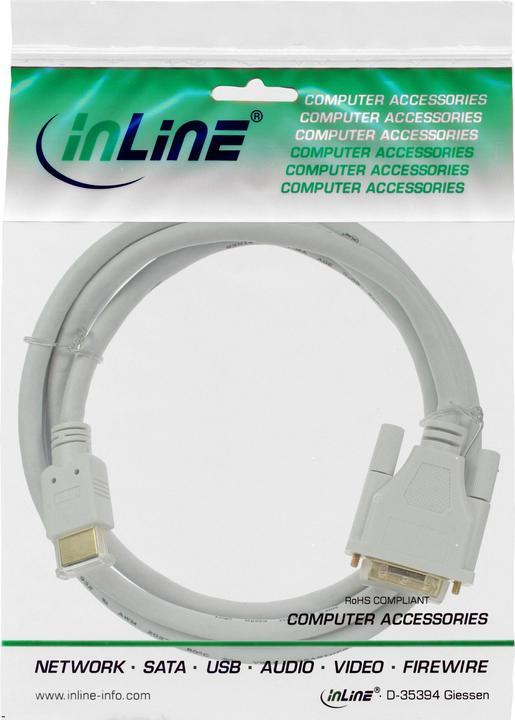 Produktbild InLine HDMI (Typ A) — DVI (3 m, DVI, HDMI)