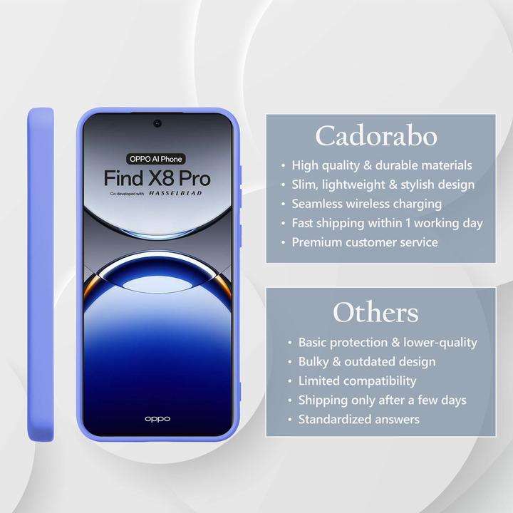 Immagine prodotto Cadorabo Custodia per Oppo Find X8 Pro TPU Liquid Silicone Case (Oppo Find X8 Pro)