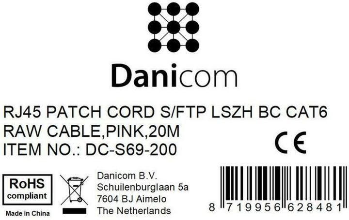 Produktbild Dsit CAT 6 Netzwerkkabel LSOH (S/FTP, CAT6, 20 m)