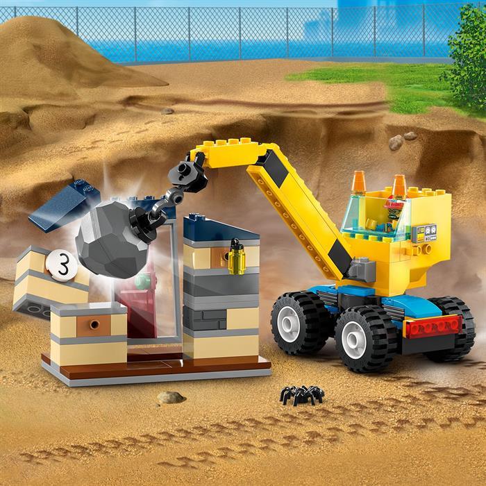 Image du produit LEGO Véhicules de construction et grue avec boule de démolition (60391, LEGO City)