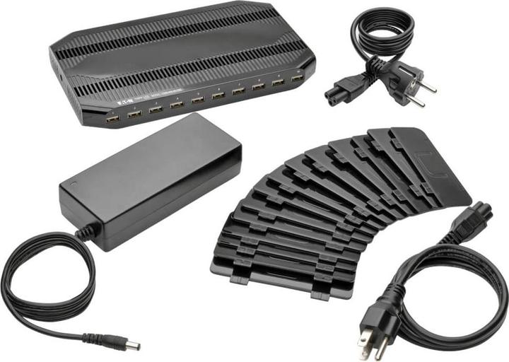 Produktbild Eaton 10Port USB Charging Station with Adjustable Storage 12V 8A 96W USB Charger Output Sc (USB-A, 10 Ports)