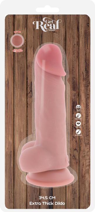 Image du produit ToyJoy Deluxe Dual Density Thick Dildo TPE 34.5 cm
