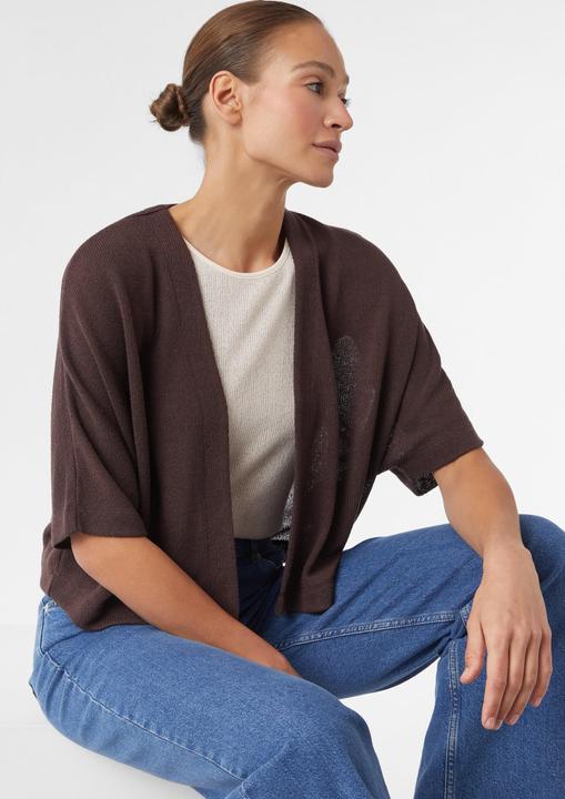 Produktbild Comma T-Shirt Kurzer Strickcardigan aus Viskosemix mit Fledermausärmeln (34)