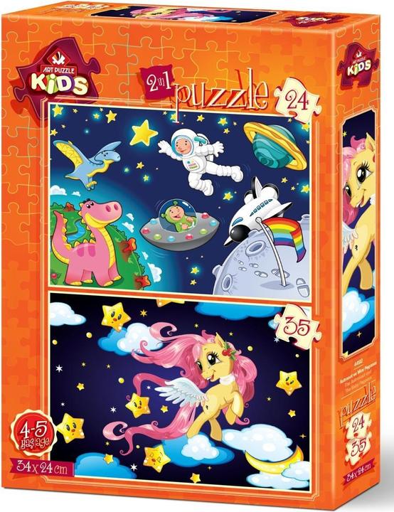 Immagine prodotto Lamberth 2 puzzle - L'astronauta e il bambino pegaso (24 pezzi)
