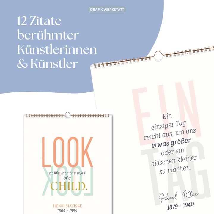 Immagine prodotto Typografie-Kalender 2026 (35 x 50 cm)