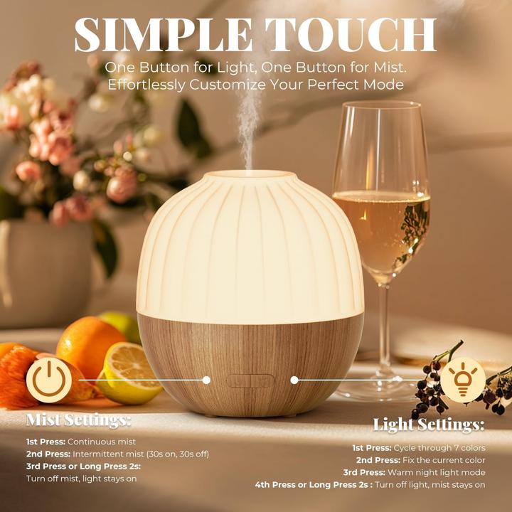 Produktbild Fellhof Aroma Diffuser Ultraschall mit Abschaltautomatik (300 ml)