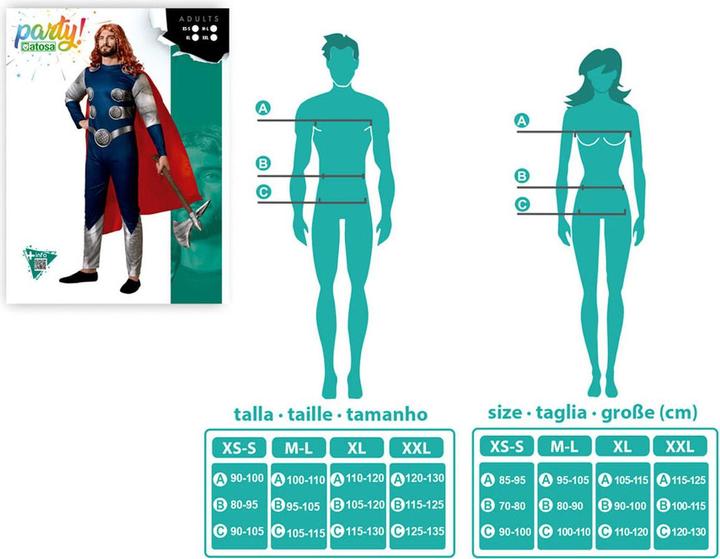 Actual product image Carnival Toys Trueno superhero costume (XXL)